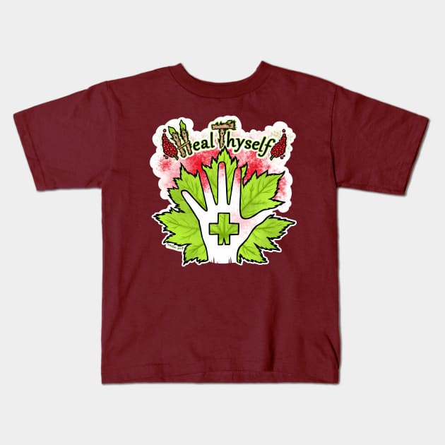 Heal Thyself Devil's Club Kids T-Shirt by Raven's Random